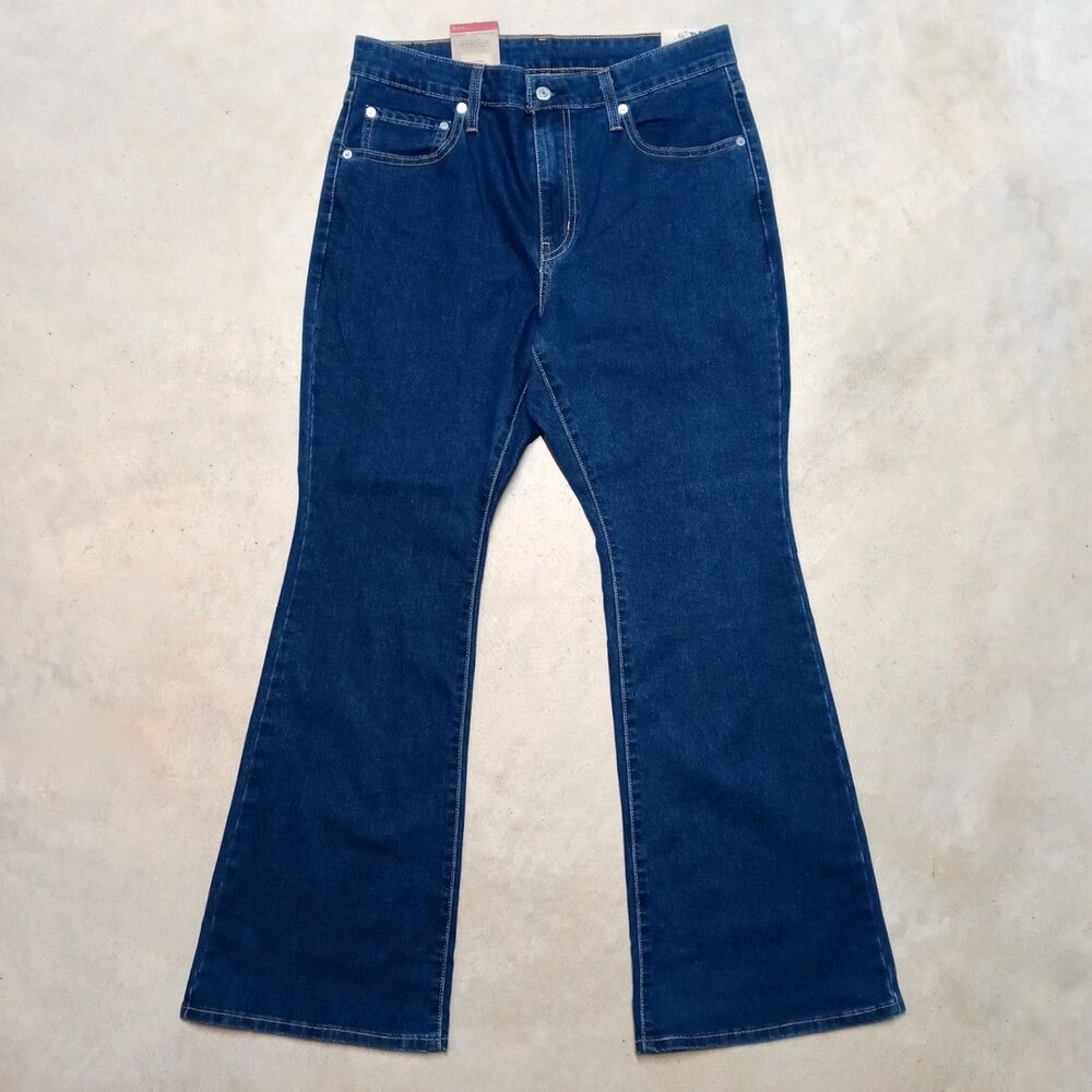 NWT Levi's 726 Flare Jeans Women's 31x30 Denim Bell Bottom High Rise Retro - Picture 6 of 13